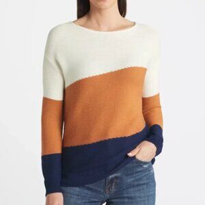 Evolution by Cyrus Tarley Color Block Pullover Sweater